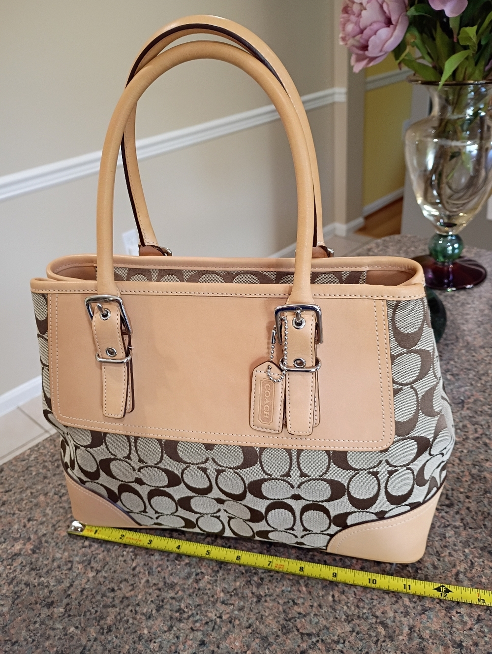 Vintage Coach Hampton Signature Satchel Bag - Picture 14 of 16